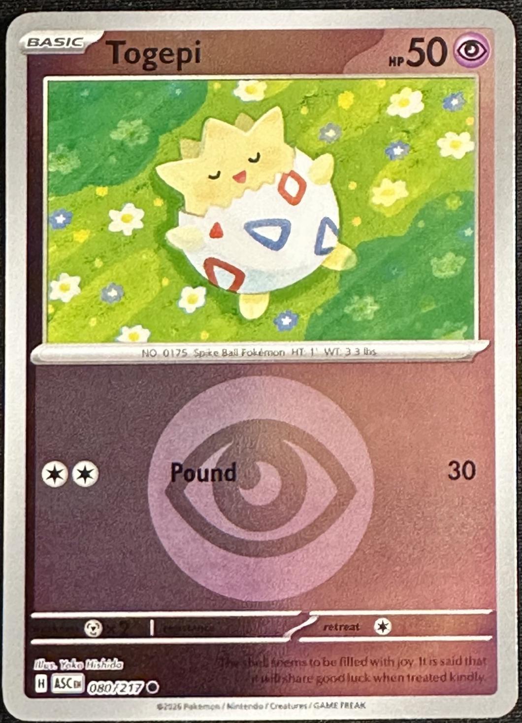 Ascended Heroes Togepi [Energy] Pokémon card